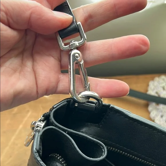 Calvin Klein Black Crossbody Bag with Silver Details - Picture 3 of 10